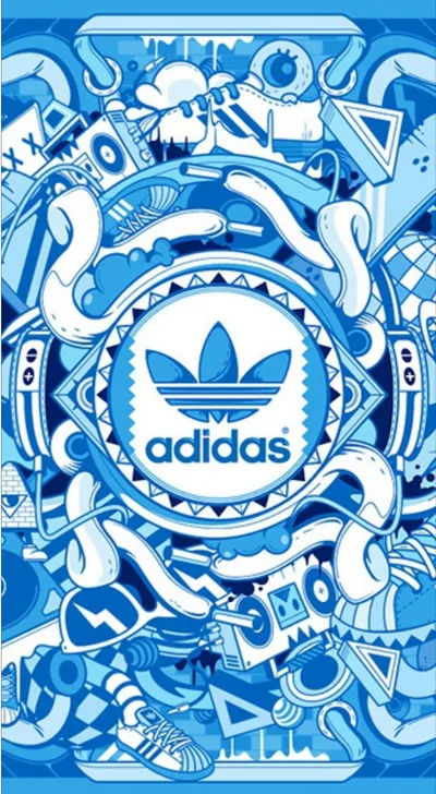 Adidas Originals Blue Electric Doodle