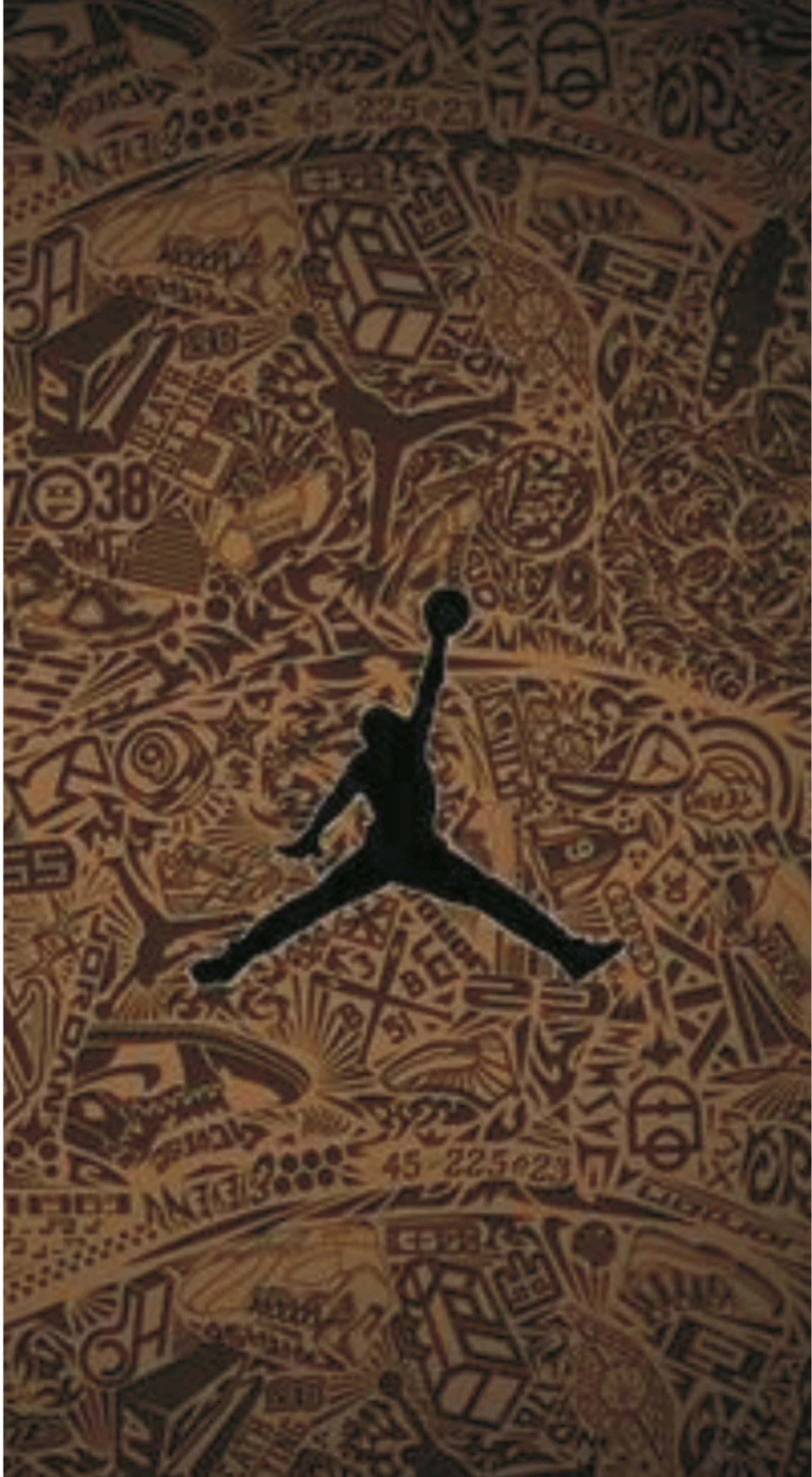 Air Jordan Laser Etched Tan Leather