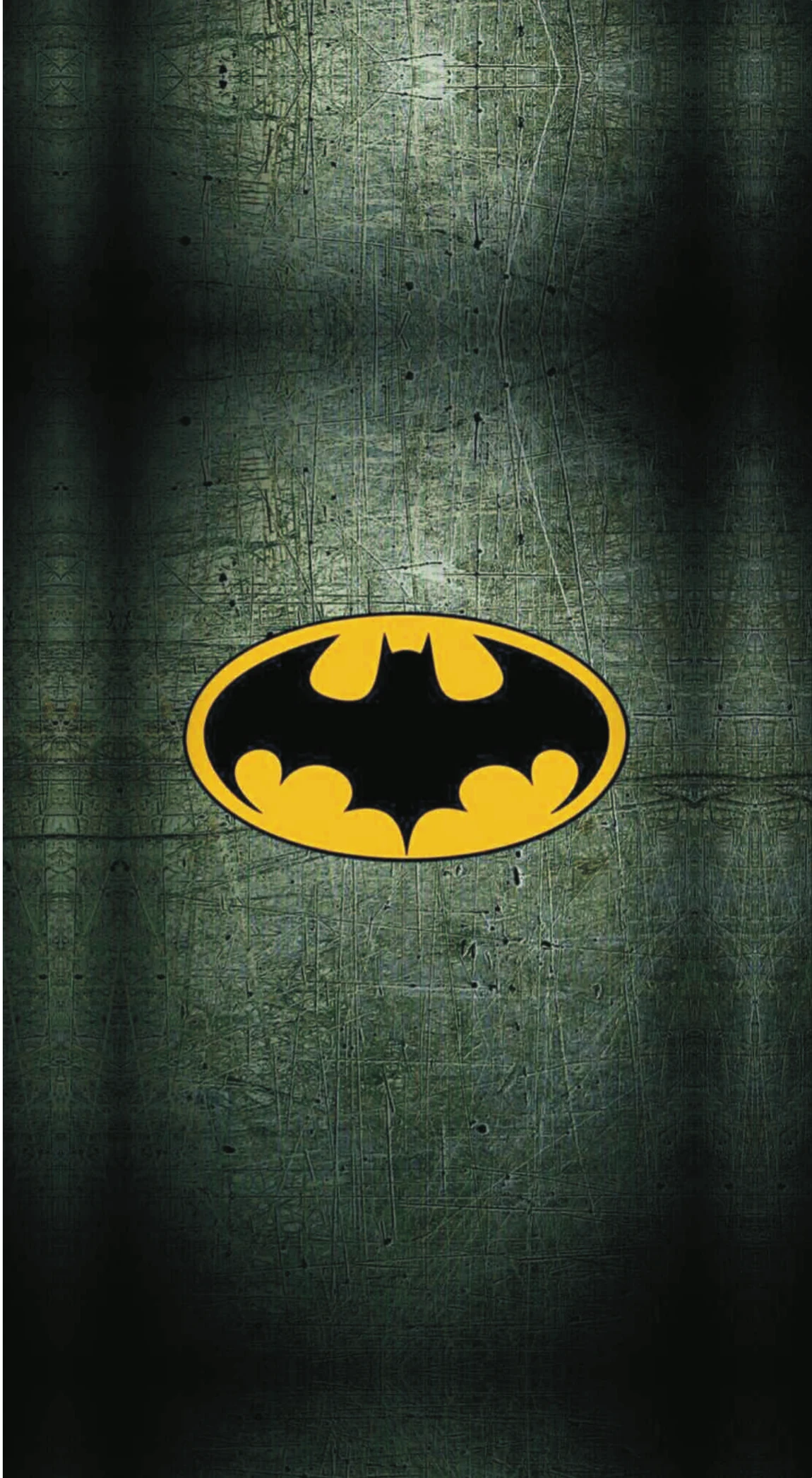 Batman Vintage Dark Bat-Signal Oval Premium Mobile Skin Wrap
