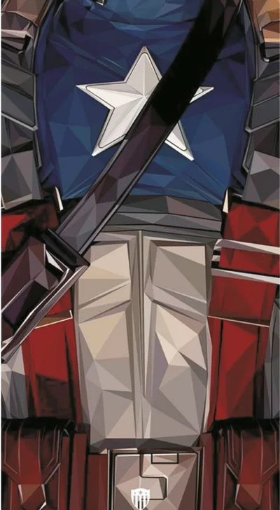 Captain America Low-Poly Tactical Suit