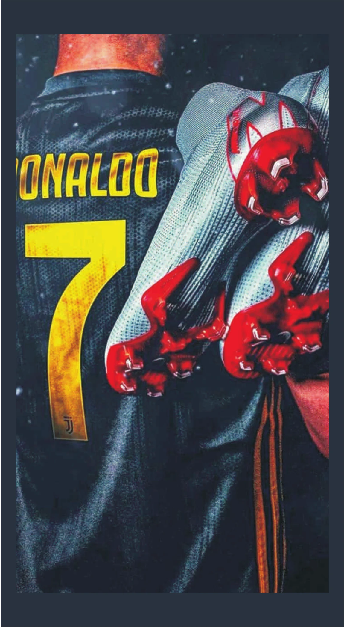 Cristiano Ronaldo CR7 Cleats Over Shoulder