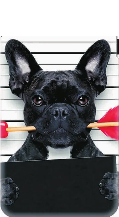 French Bulldog Cupid Arrow Mugshot Poster
