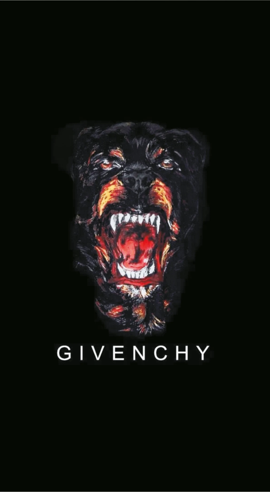 Givenchy Snarling Rottweiler Dark Gothic Premium Mobile Skin Wrap