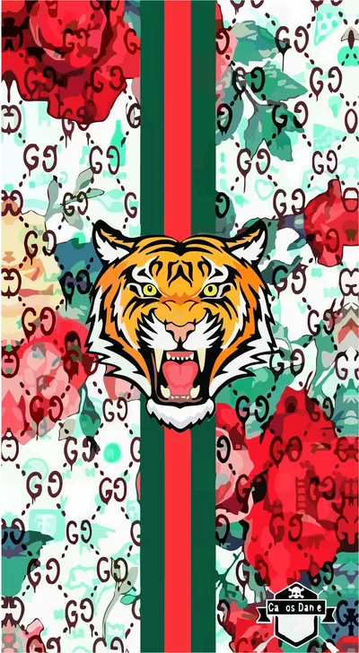 Gucci Floral Tiger Signature Web Stripe