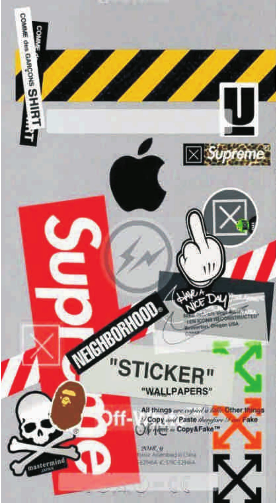 Hypebeast Urban Decal Collage Wall