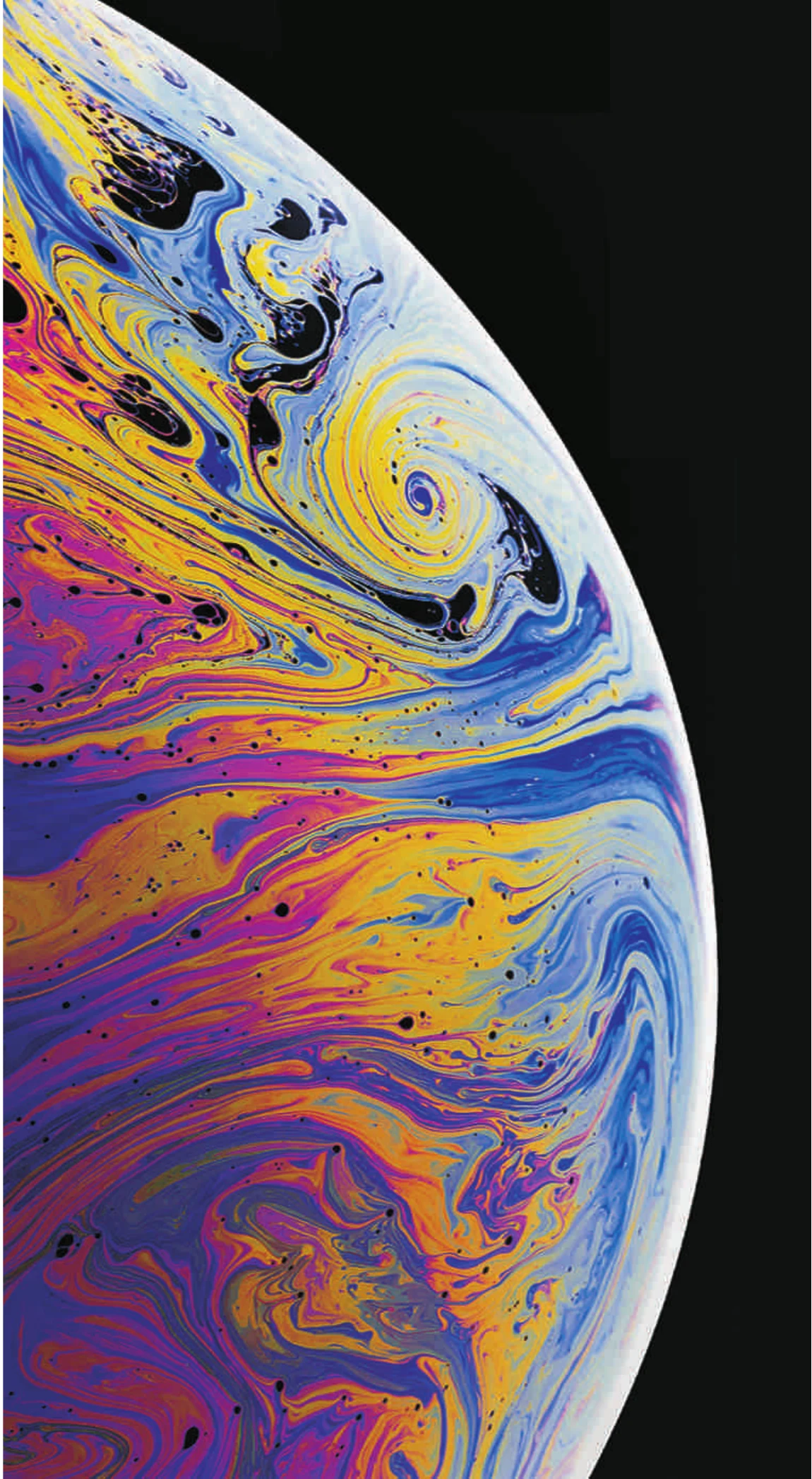 Iridescent Cosmic Bubble Fluid Planet