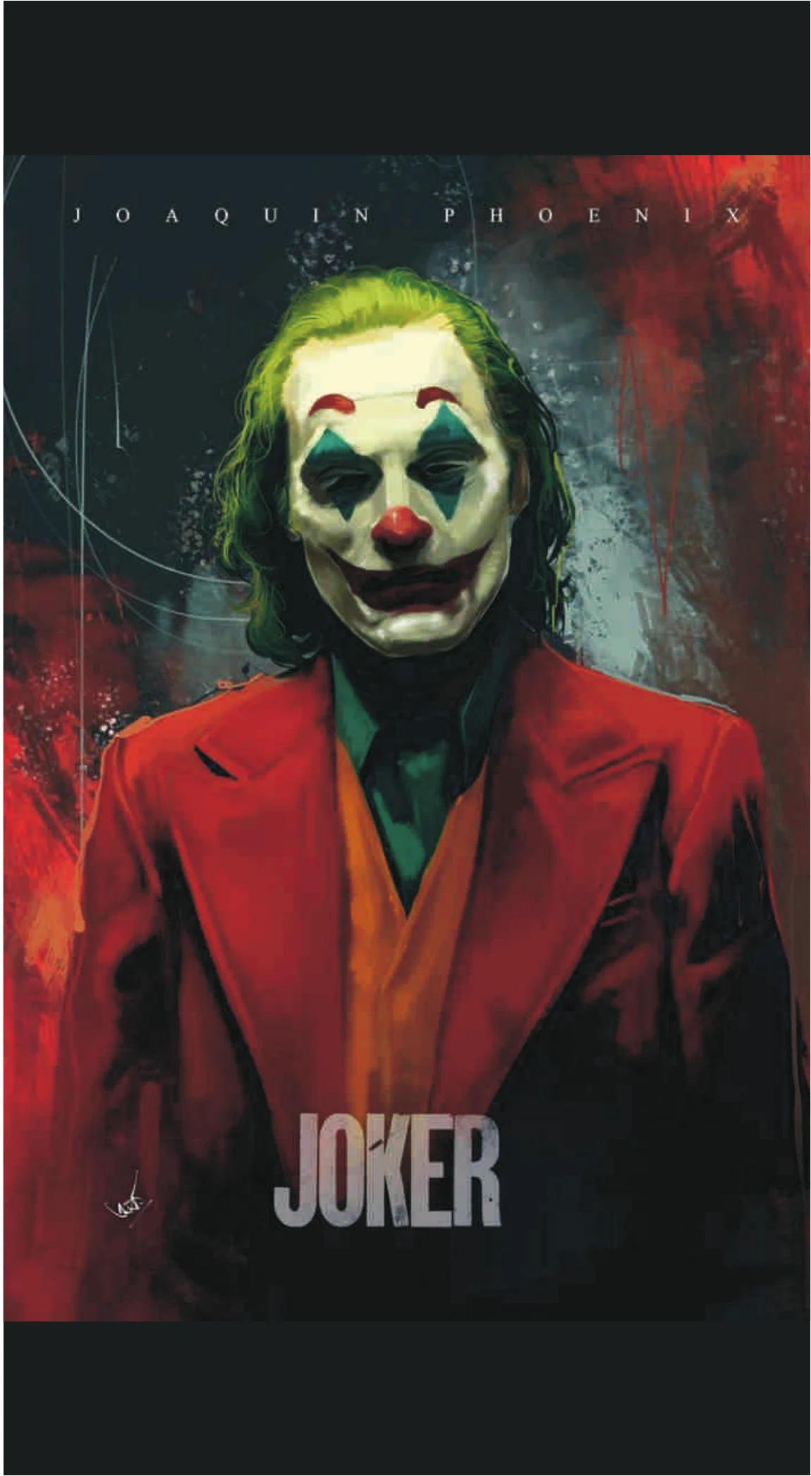 Joker Joaquin Phoenix Classic Dark Canvas