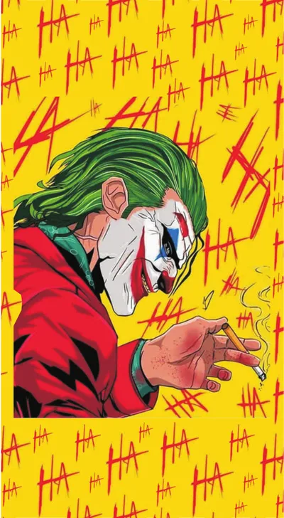Joker Maniacal HAHAHA Yellow Comic Burst