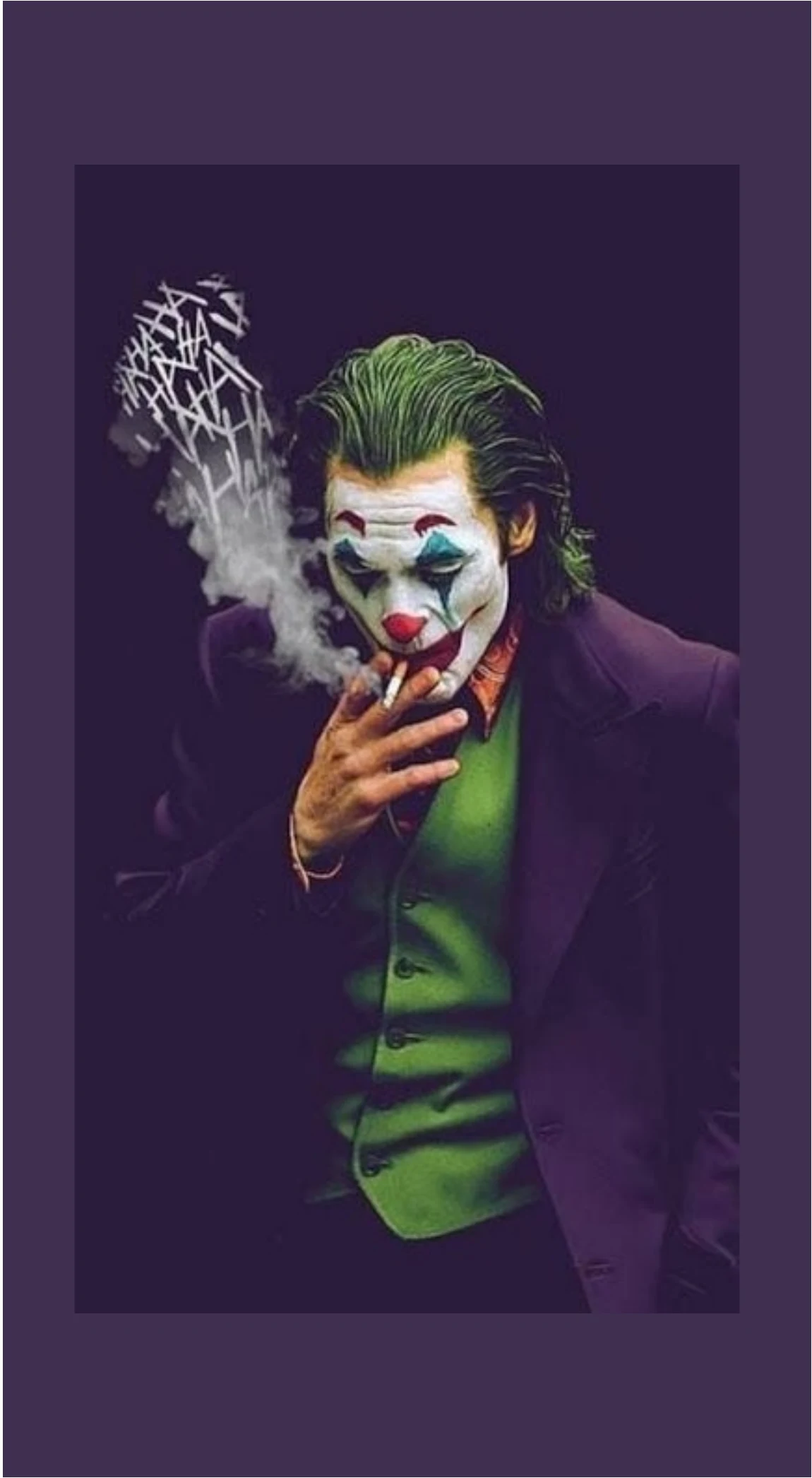 Joker Velvet Suit Purple Noir Smoke Premium Mobile Skin Wrap