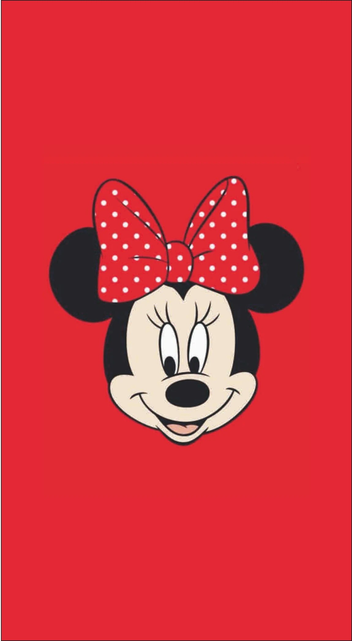 Minnie Mouse Polka Dot Bow Scarlet Minimal