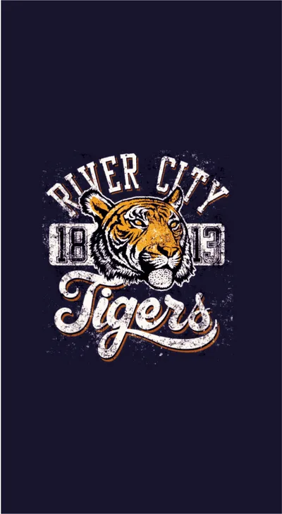 River City Tigers Vintage College Emblem
