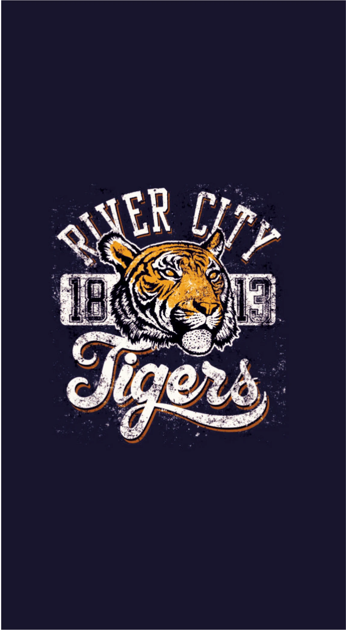 River City Tigers Vintage College Emblem