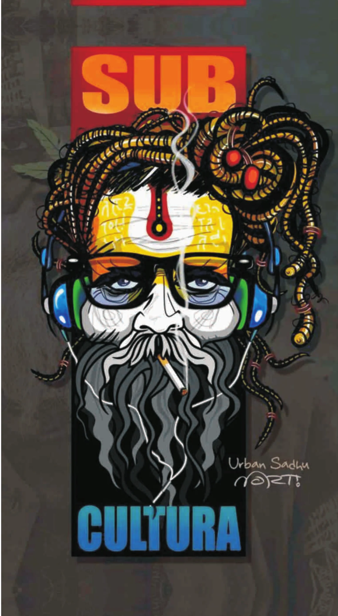 Sub Cultura Indian Sadhu Streetwear Poster