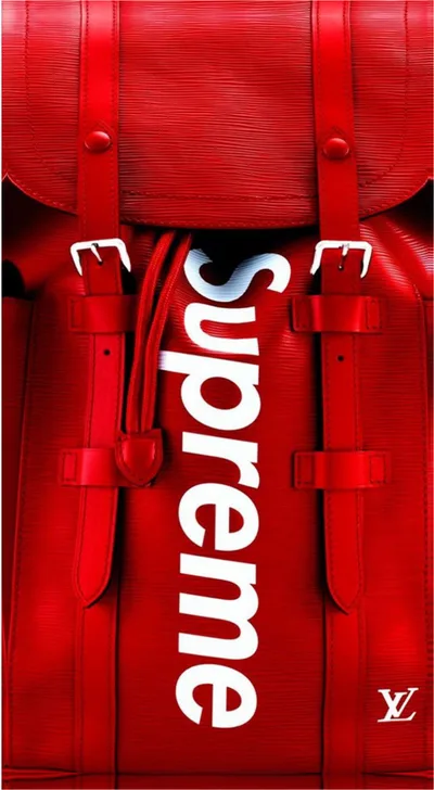Supreme x Louis Vuitton Red Leather Pack