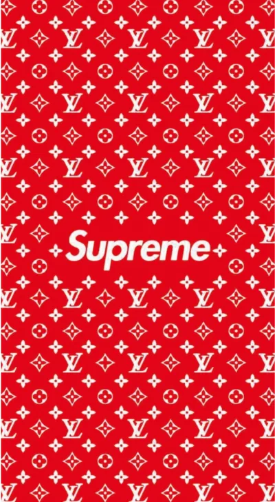 Supreme x Louis Vuitton Red Monogram Cast