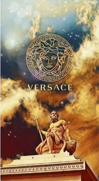 Versace Gold Neptune Celestial Clouds