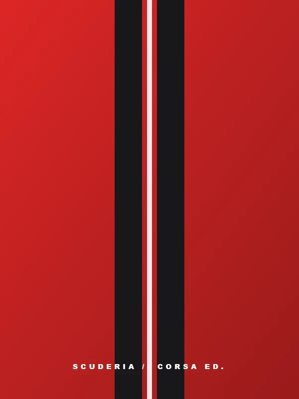 Supercar Rosso Corsa Premium Mobile Skin Wrap
